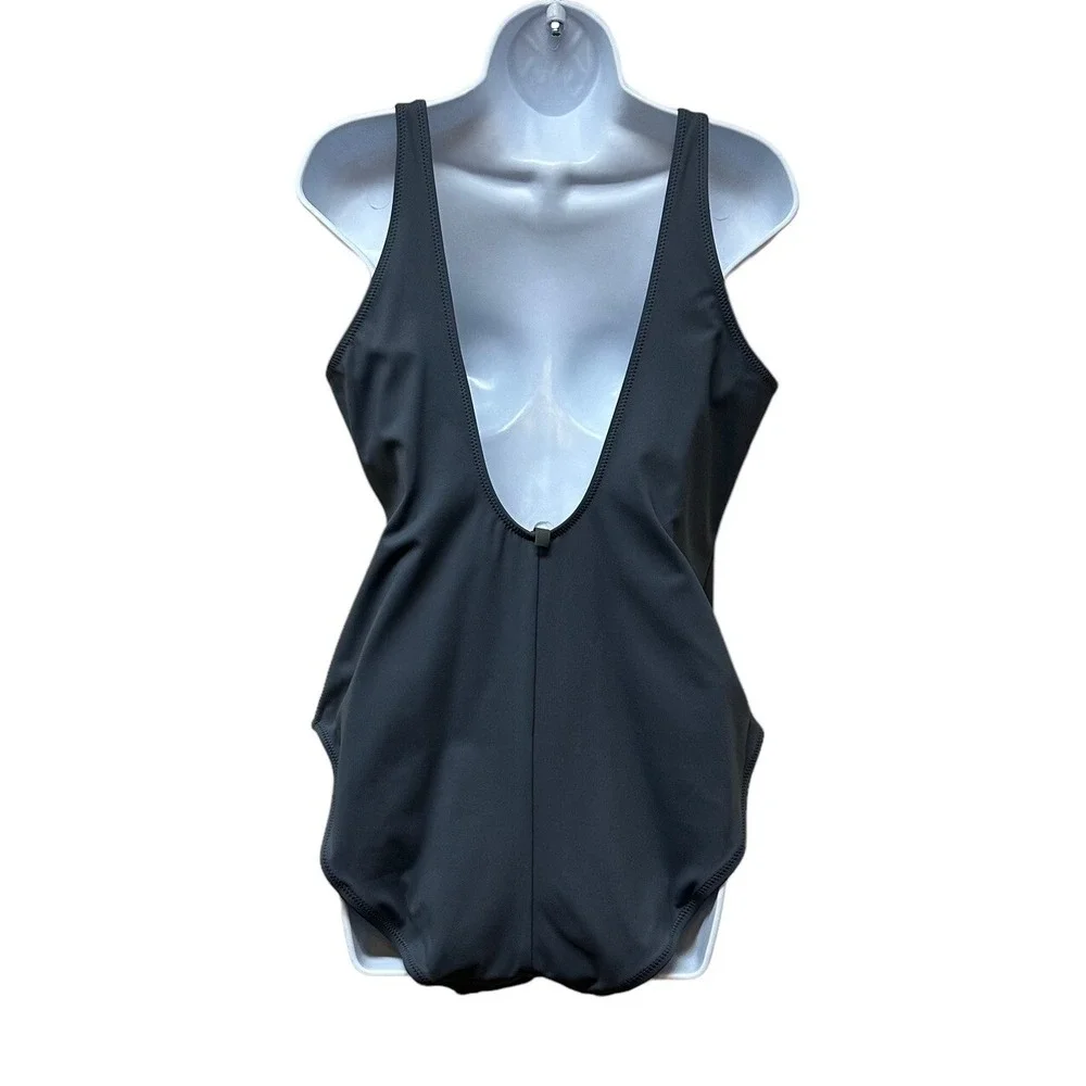 SKIMS Sculpting Swim Tank One Piece Swimsuit Gray Gunmetal Size 2X NEW